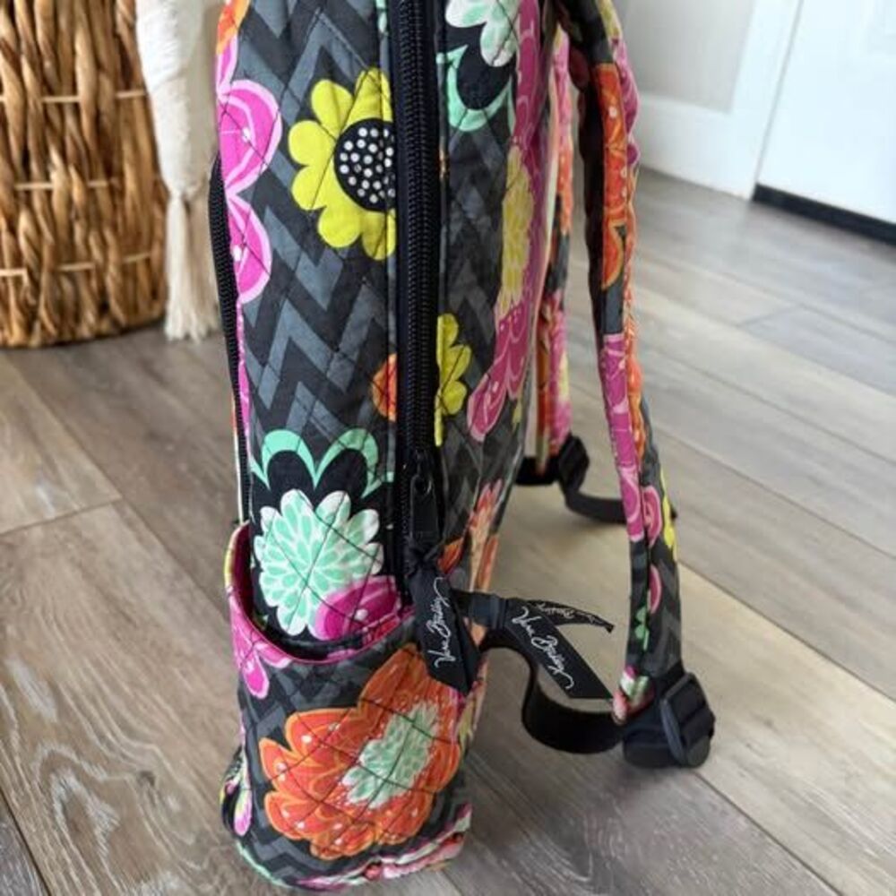 Vera Bradley “Ziggy Zinnia” Floral Paisley Quilted Backpack - Picture 6 of 10